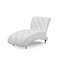 Baxton Studio Pease White Upholstered Crystal Button Tufted Chaise Lounge 114-6075 - alternate 3